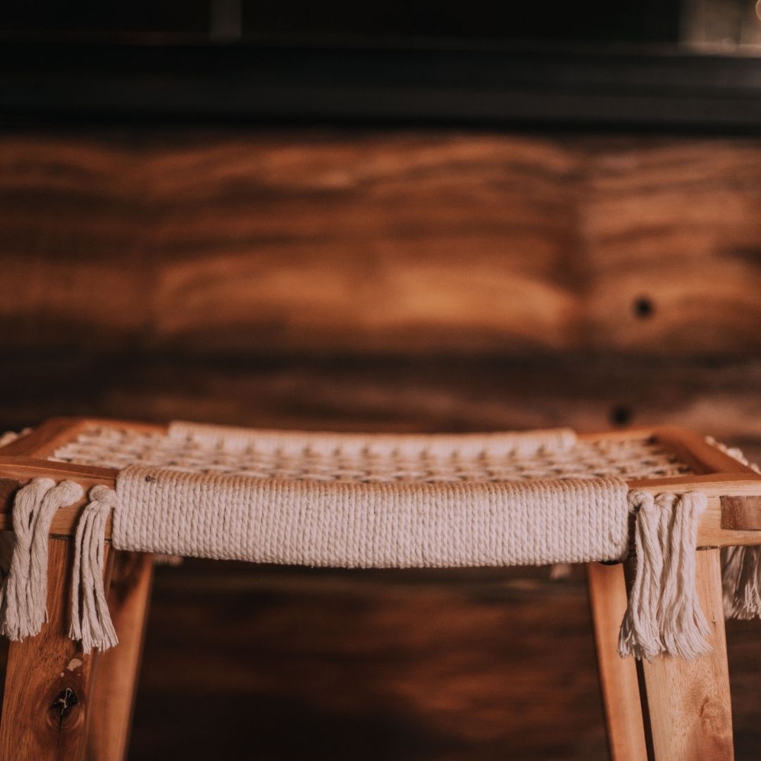 Ashwood Swing Seat Barstool - Cotton